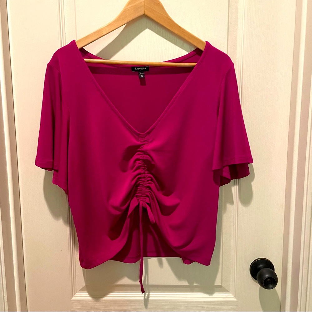 Express Cinched Crop Top